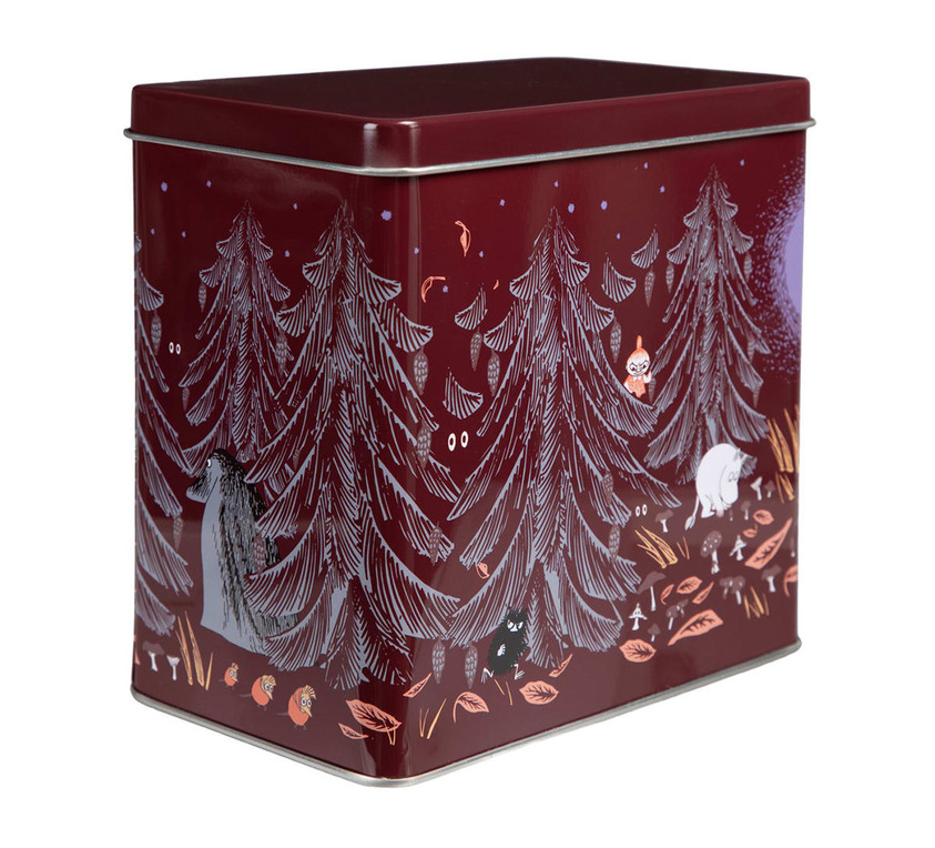 Plåtburk Mumin Urskog Röd Moomin by Martinex Plåtburkar Metallburkar