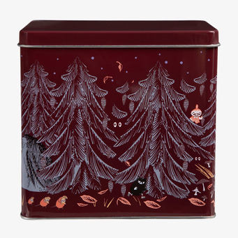 Plåtburk Mumin Urskog Röd Moomin by Martinex Plåtburkar Metallburkar