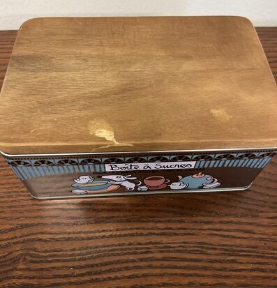 Plåtburk Socker (fynd-id 1) Derriére la porte