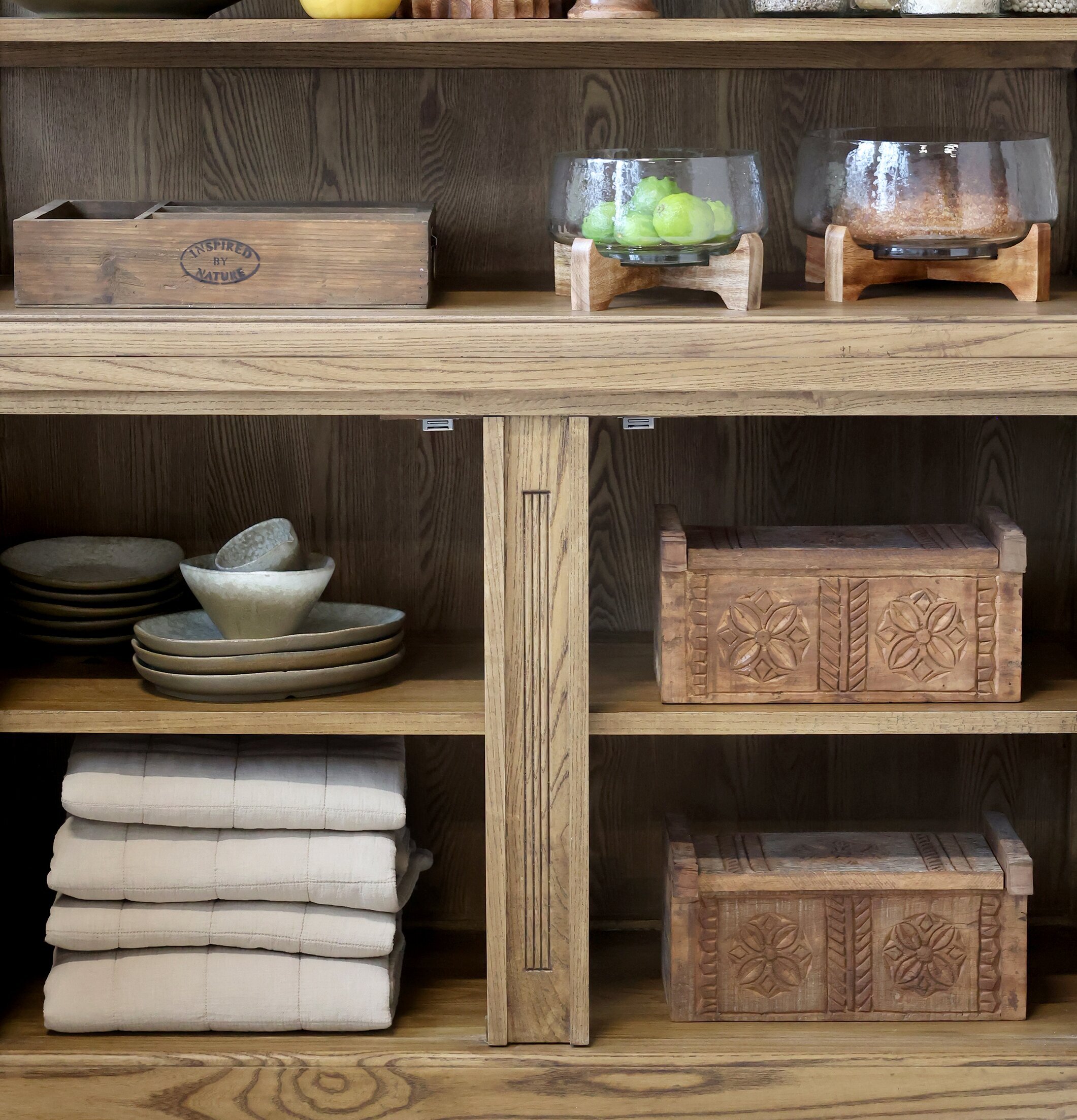 Träbox Med Mönster Chic Antique Förvaringslådor och korgar Boxar Förvaringsboxar Porslinsboxar Trälådor Smyckesboxar i porslin Förvaringsbrickor