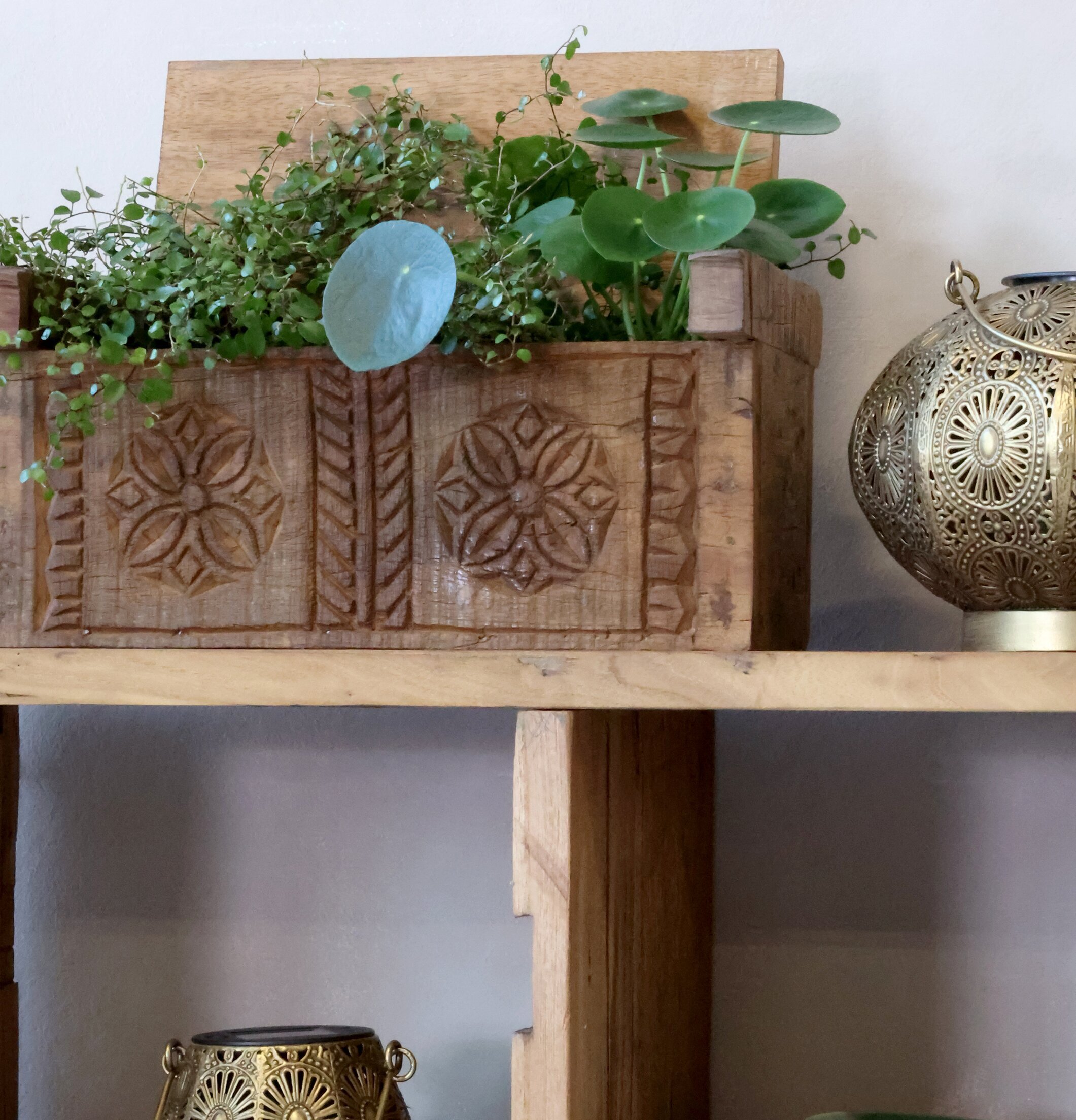 Träbox Med Mönster Chic Antique Förvaringslådor och korgar Boxar Förvaringsboxar Porslinsboxar Trälådor Smyckesboxar i porslin Förvaringsbrickor