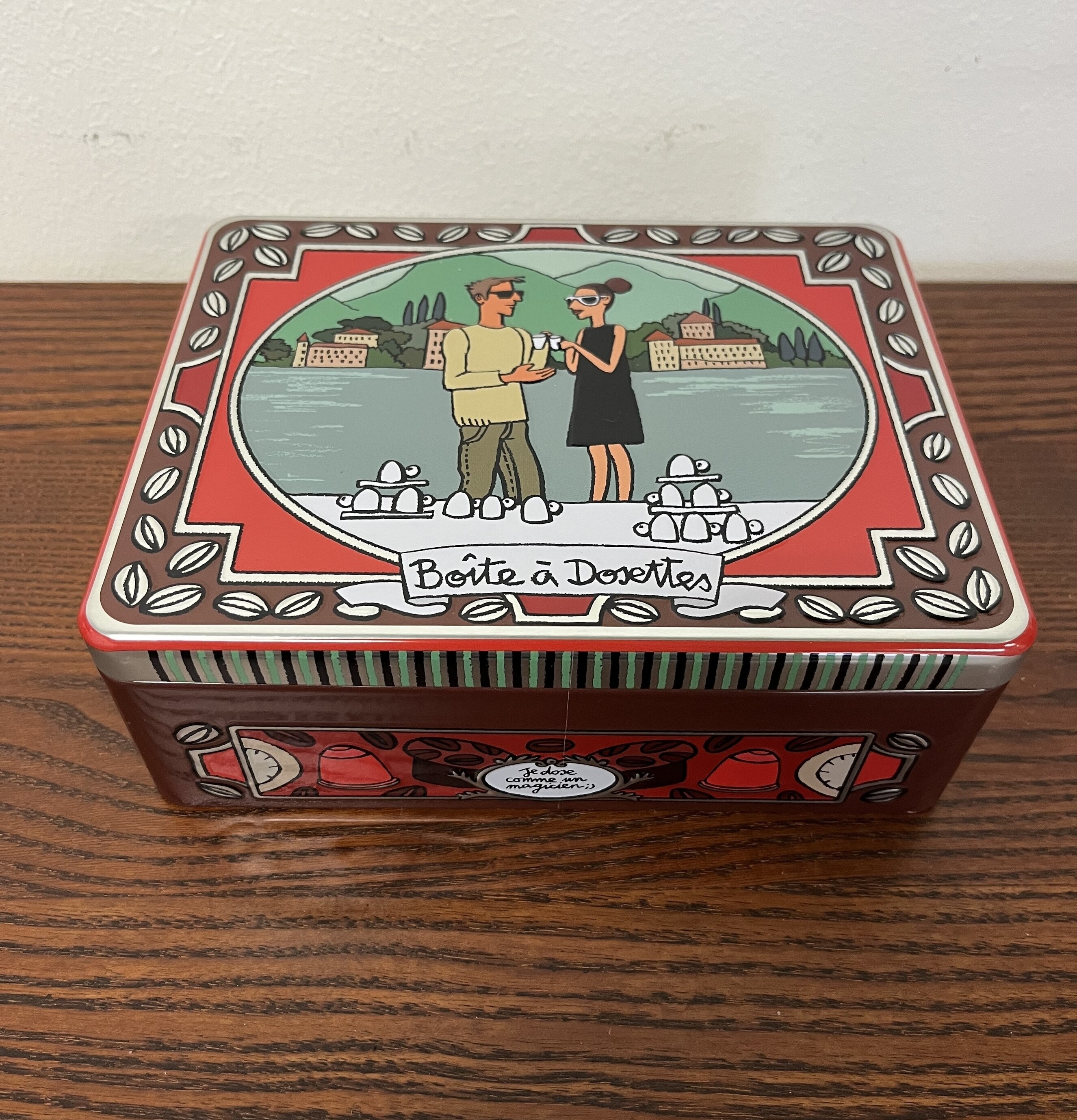 Plåtburk Kaffedosetter (fynd-id 1) 2) 3) Derriére la porte