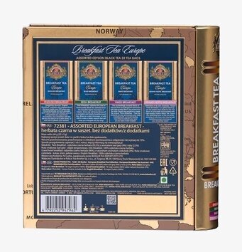 Basilur Breakfast Tea - Europe Plåtburkar Metallburkar