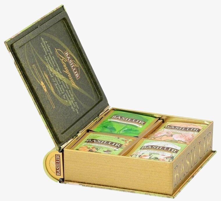 Basilur Bouquet Tea Plåtburkar Metallburkar