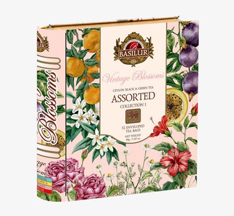 Basilur Vintage Blossoms Tea Plåtburkar Metallburkar