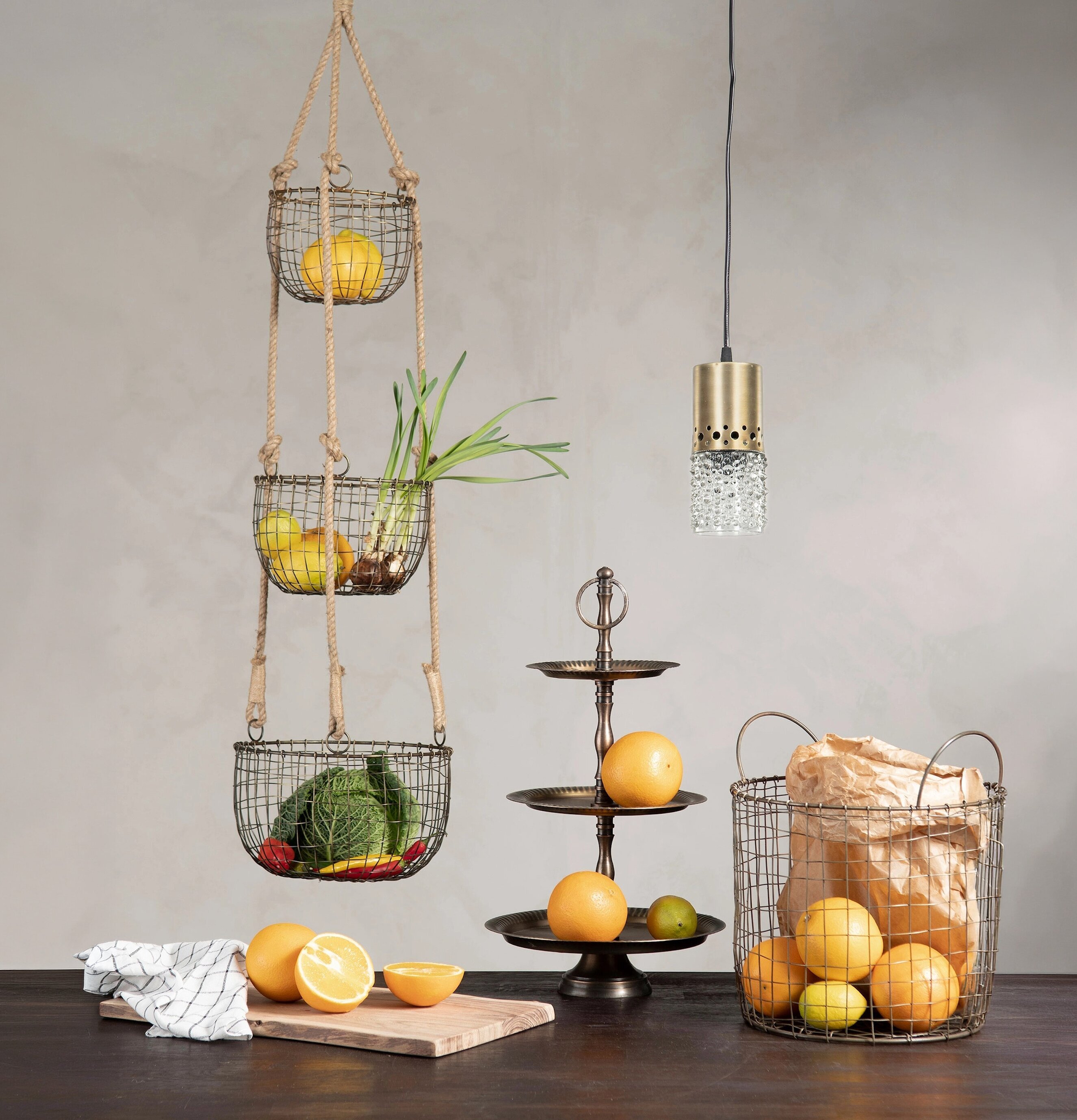 Hängande Korgar Antik Mässing A Lot Decoration Förvaringslådor och korgar Boxar Förvaringsboxar Porslinsboxar Trälådor Smyckesboxar i