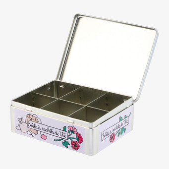 Plåtburk Te Derriére la porte Plåtburkar Metallburkar