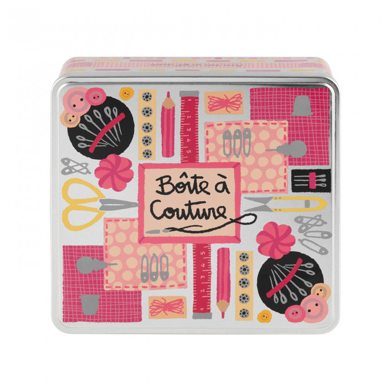 Plåtburk Sybehör Derriére la porte Plåtburkar Metallburkar