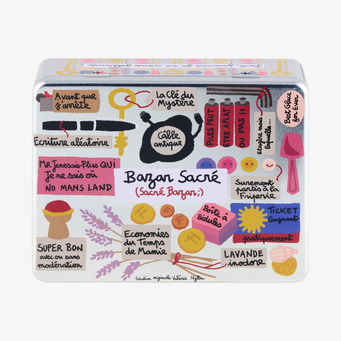 Plåtburk Småsaker Derriére la porte Plåtburkar Metallburkar