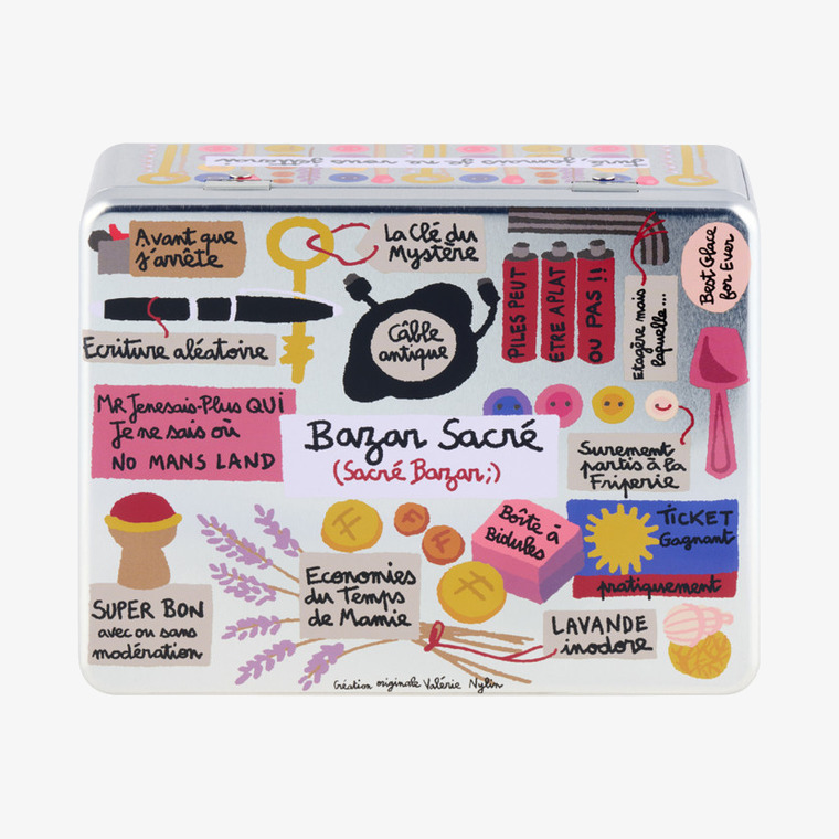 Plåtburk Bazar Derriére la porte Plåtburkar Metallburkar