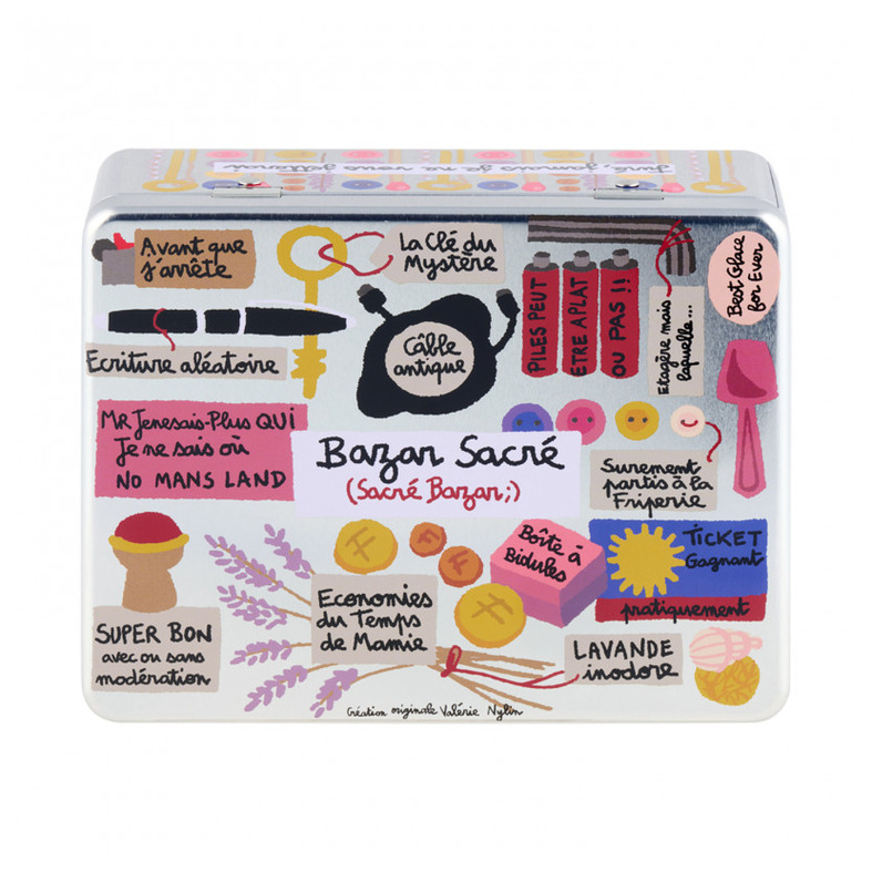 Plåtburk Småsaker Derriére la porte Plåtburkar Metallburkar