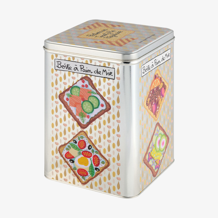 Plåtburk Bröd Derriére la porte Plåtburkar Metallburkar