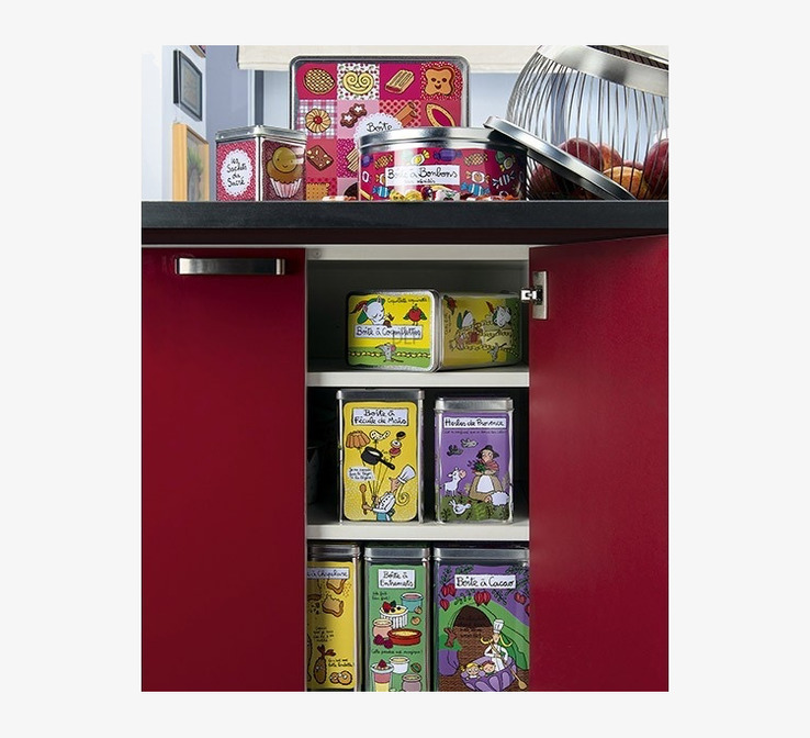 Plåtburk Maizena från Derriére la porte i retrodesign