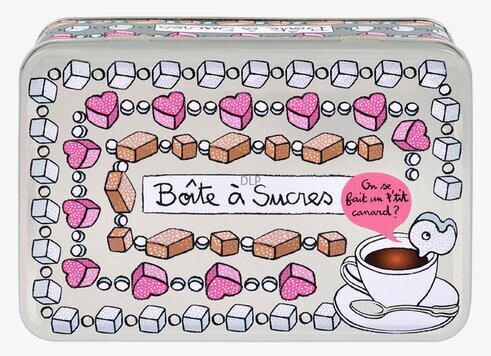 Plåtburk Bitsocker Zink från Derriére la porte med illustrationer