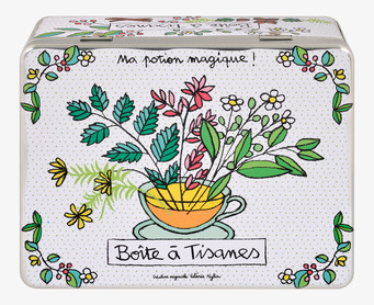 Plåtburk Tepåsar M. Fack Vit från Derriére la porte