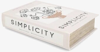 Foto: Bokformad förvaringslåda i ljus ton, vit bakgrund