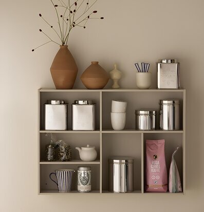 Plåtburk Kaffe Bungalow Plåtburkar Metallburkar