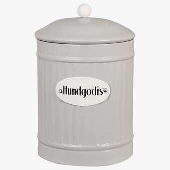 Plåtburk Hugo Hundgodis Beige Strömshaga Plåtburkar Metallburkar