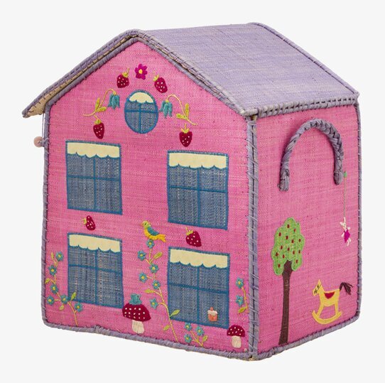 Förvaringskorg Hus från Rice, färgglad och lekfull design