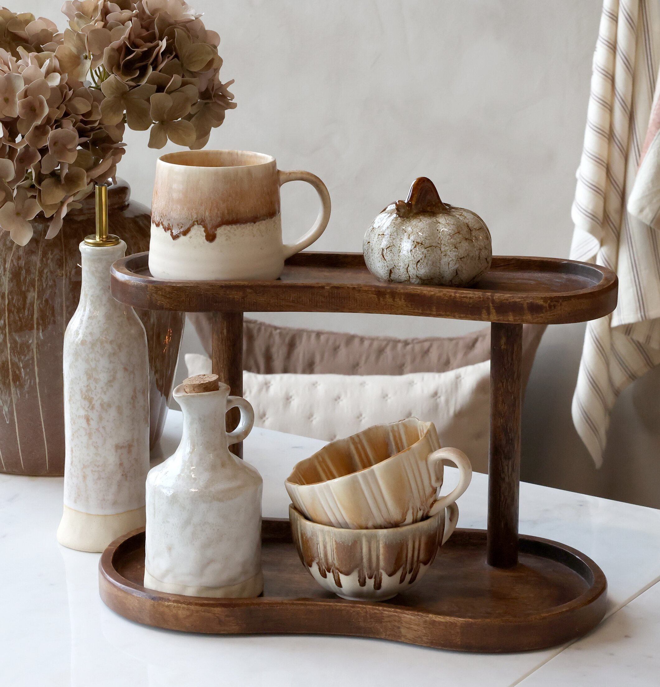 Förvaringsställ Valnöt - L Chic Antique Förvaringslådor och korgar Boxar Förvaringsboxar Porslinsboxar Trälådor Smyckesboxar i porslin