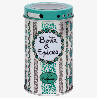 Plåtburk Kryddor Grön från Derriére la porte i köksmiljö