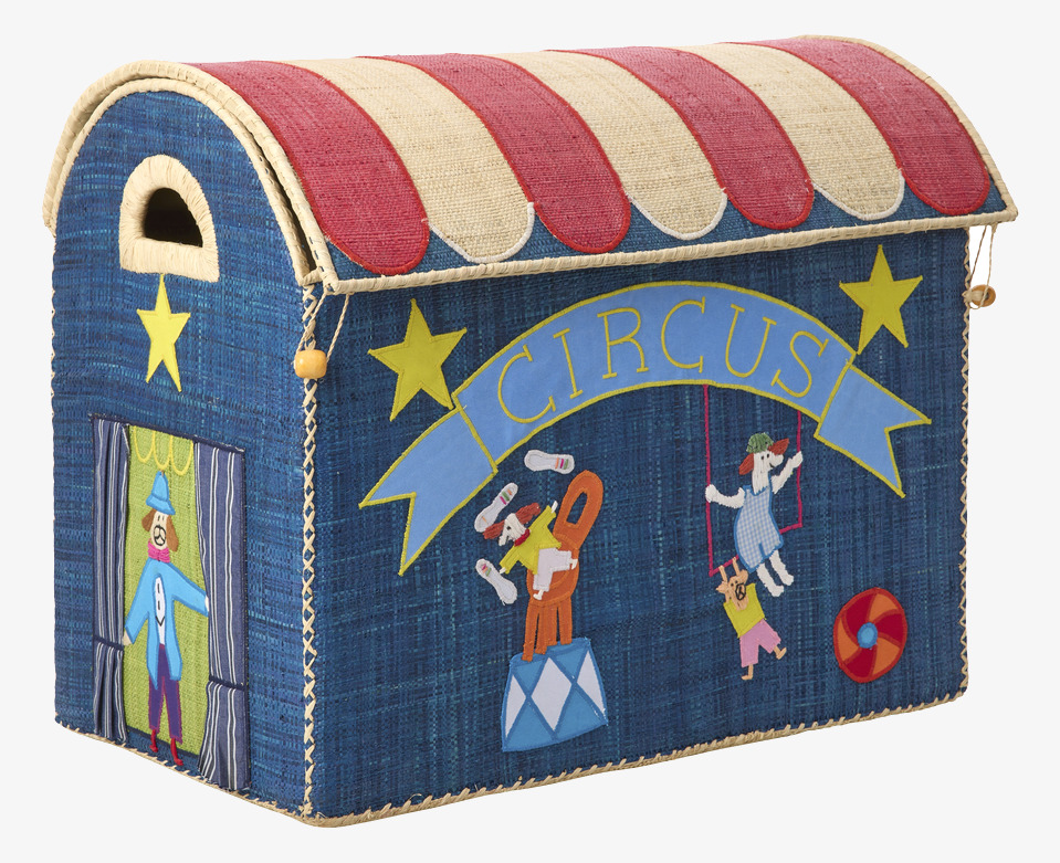 Förvaringskorg Large Circus Rice Förvaringslådor och korgar Boxar Förvaringsboxar Porslinsboxar Trälådor Smyckesboxar i porslin Förvaringsbrickor Murstensformar