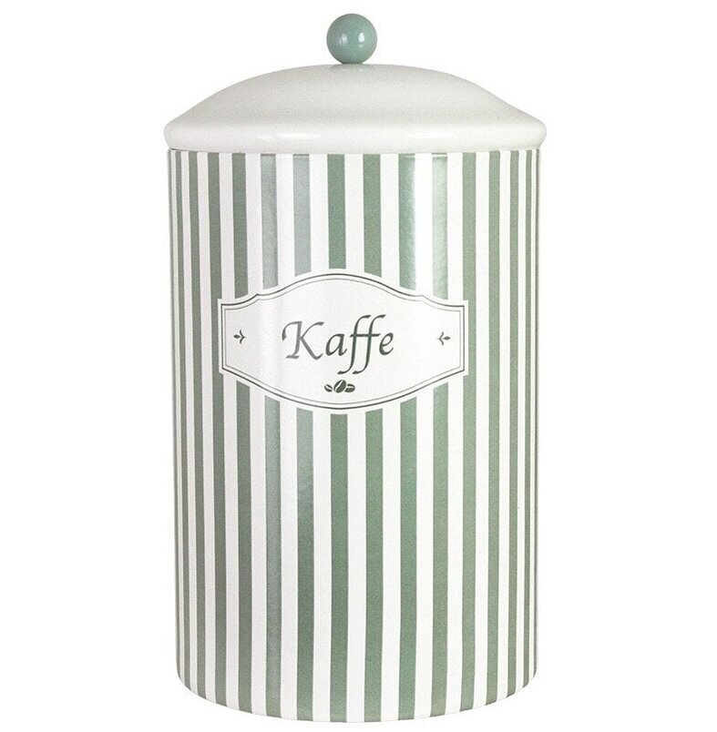 Plåtburk Viggo Kaffe Grön/Vit Strömshaga Plåtburkar Metallburkar
