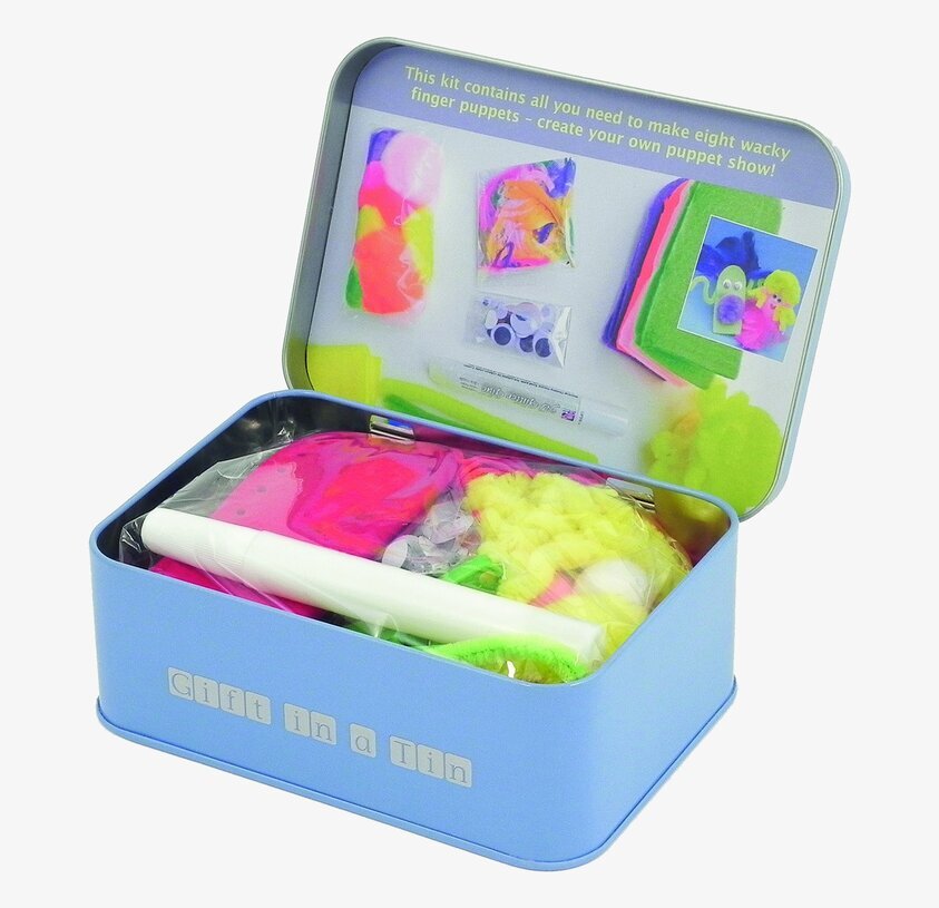 Plåtburk Fingerdockor från Apples to Pears, kreativt set