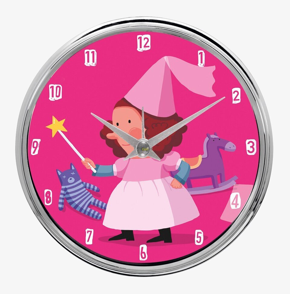 Bild av färgglad väckarklocka med sagofé och leksaker