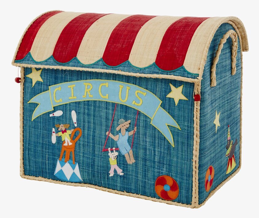 Förvaringskorg Large Circus från Rice med cirkustema