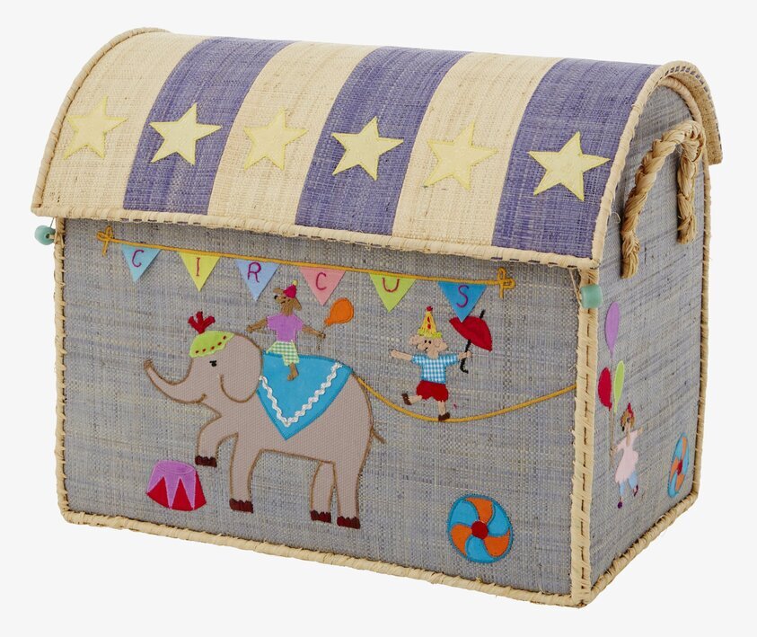 Förvaringskorg Medium Circus från Rice med cirkustema