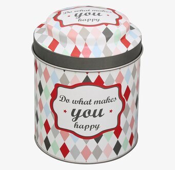 Plåtburk Do What Makes You Happy från Krasilnikoff