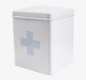 Plåtburk Cross Grå från Interstil med modern design