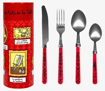 Bild av livfullt bestickset med konstnärlig design