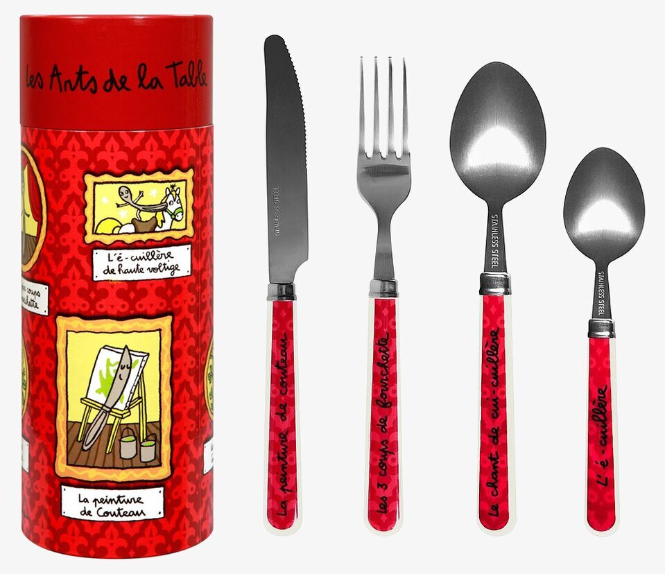 Bild av livfullt bestickset med konstnärlig design