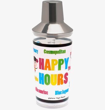 Bild av färgglad drinkshaker med funktionell design