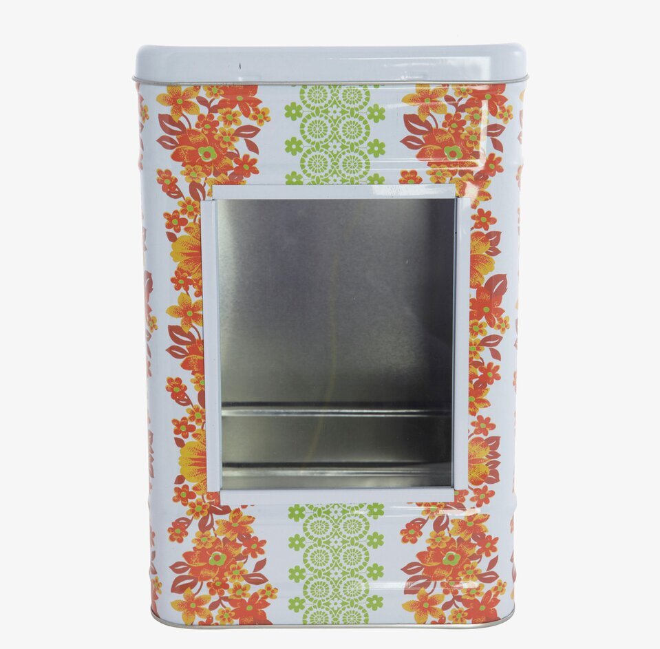 Plåtburk Bazar, stor från House Doctor i blommigt mönster