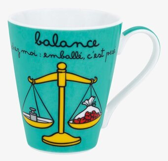 Bild av unik mugg med retro våg och stilren design