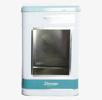 Plåtburk Specerier, blå från House Doctor med fönster