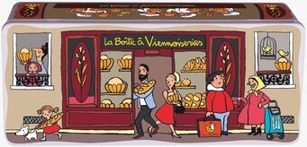 Plåtburk Bröd Bageri från Derriére la porte med bageriscen