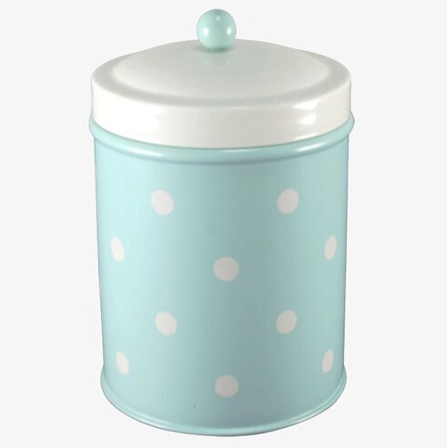 Plåtburk Prick Liten Mint/Vit från Strömshaga i kök