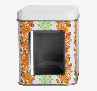 Plåtburk Bazar, liten från House Doctor med blommönster