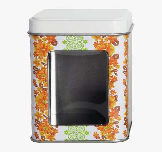 Plåtburk Bazar, liten från House Doctor med blommönster