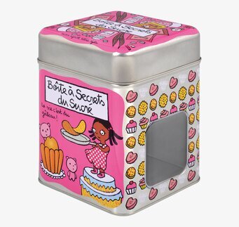 Plåtburk Smart Sötsaker från Derrière la porte, färgglad