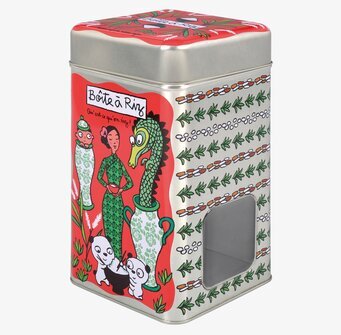 Plåtburk Smart Ris från Derriére la porte med färgglad design