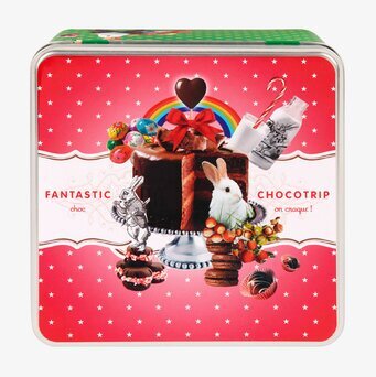 Plåtburk Chokladälskare rosa från Derriére la porte