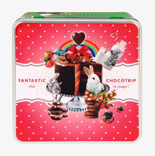 Plåtburk Chokladälskare rosa från Derriére la porte