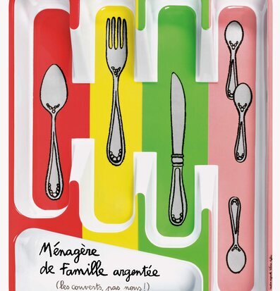 Bild av färgglad och funktionell besticklåda i plåt