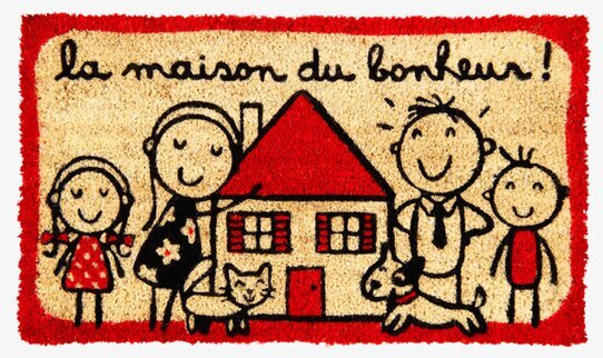 Bild av Dörrmatta med Familjelycka och Hemtrivsel