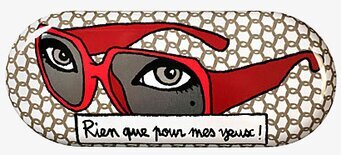 Bild av stilfullt glasögonfodral med unik design